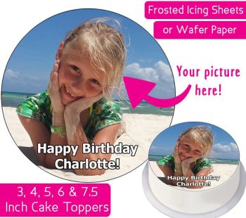 Your Own Personalised Photo Cake Topper
