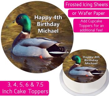 Mallard Duck Personalised Cake Topper