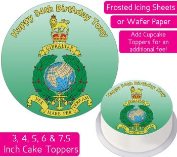 Royal Marines Personalised Cake Topper