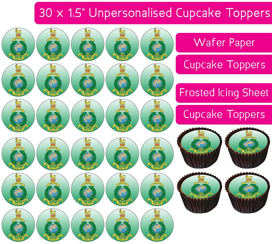 Royal Marines - 30 Cupcake Toppers