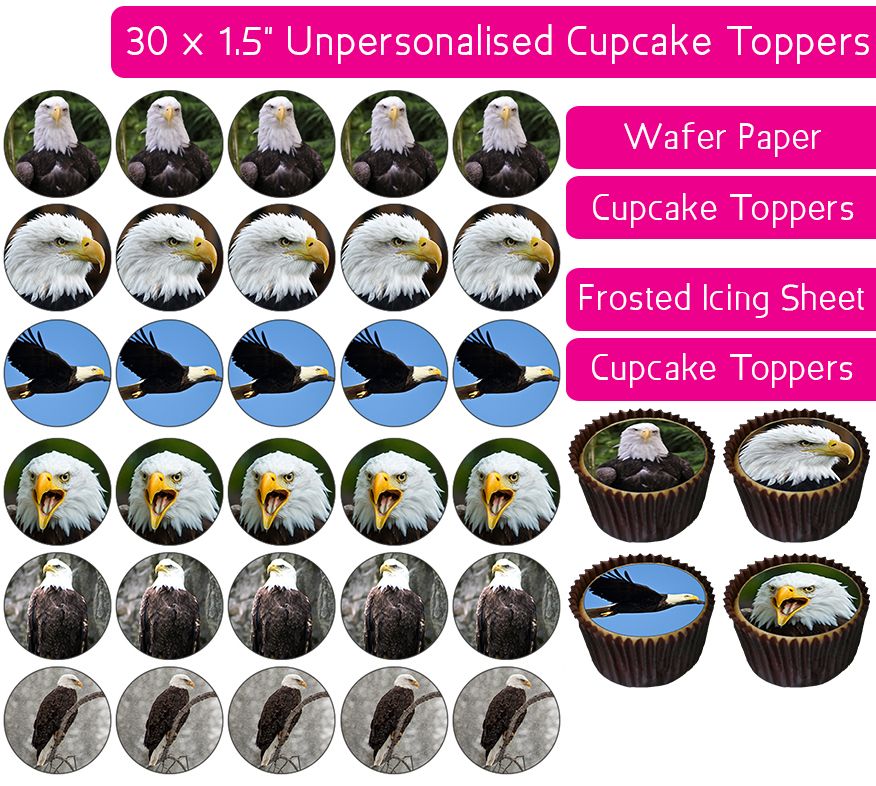 Eagles - 30 Cupcake Toppers