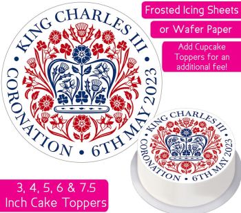 King Charles' Coronation - English - Cake Topper