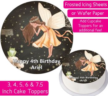 Fairy Frog Personalised Cake Topper
