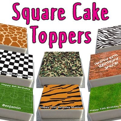 Square Cake Toppers