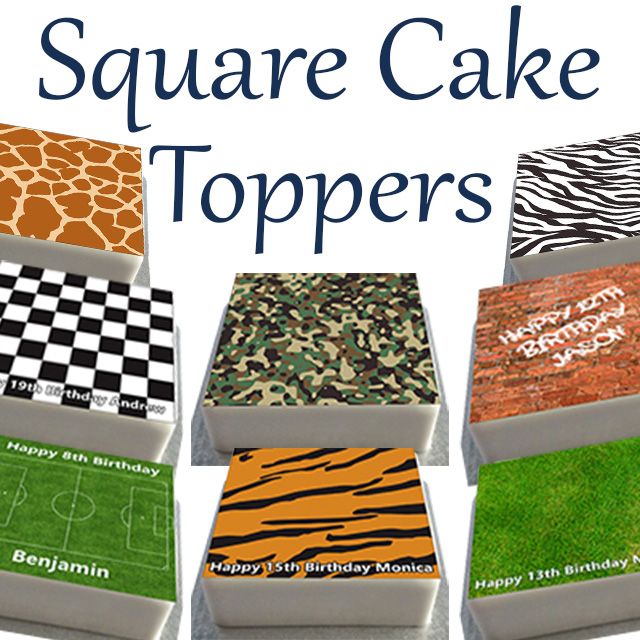 Square Cake Toppers