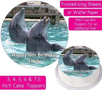Dolphin Personalised Cake Topper