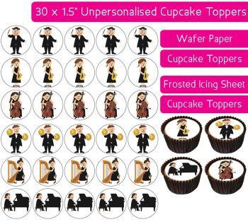 Orchestra - 30 Cupcake Toppers