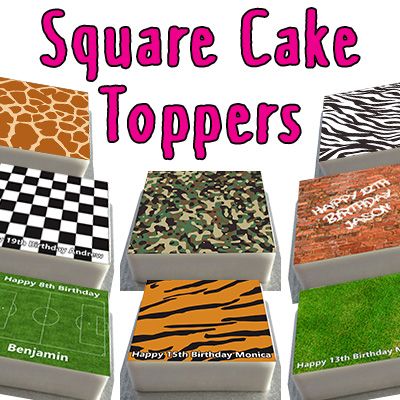 Square Cake Toppers Category