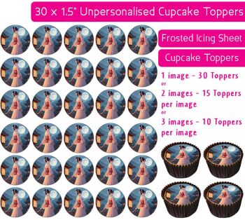 Any Anime Waifu - 30 Icing Cupcake Toppers