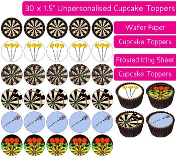 Darts - 30 Cupcake Toppers