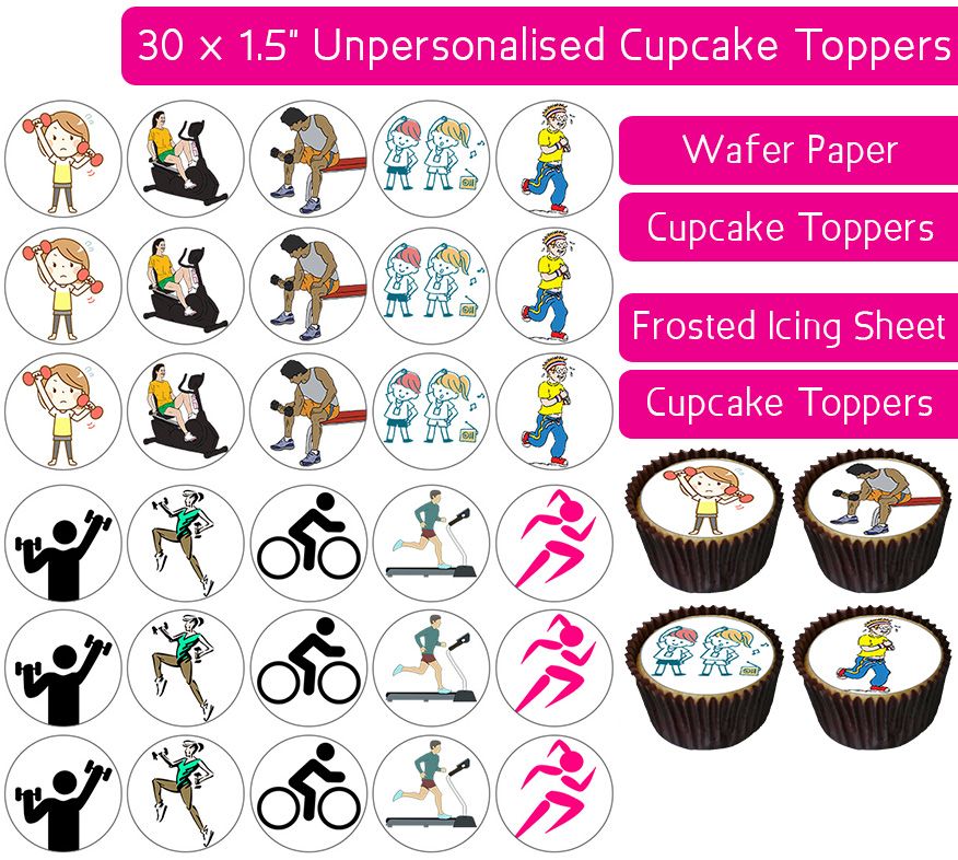 Exercise - 30 Cupcake Toppers