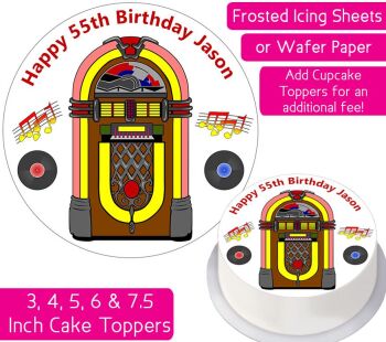 Jukebox Personalised Cake Topper