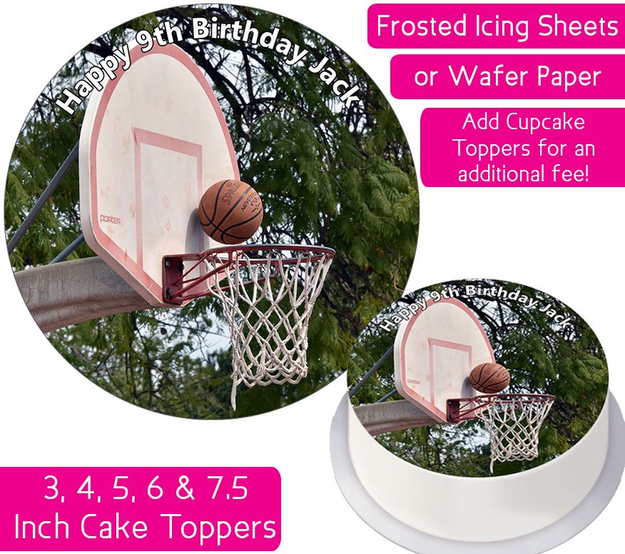 Basketball Personalised Cake Topper