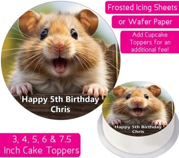 Hamster Personalised Cake Topper