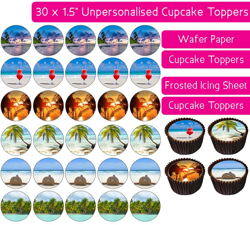 Holiday - 30 Cupcake Toppers