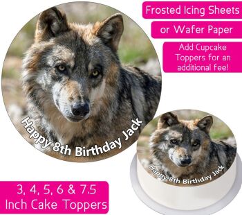 Wolf Personalised Cake Topper