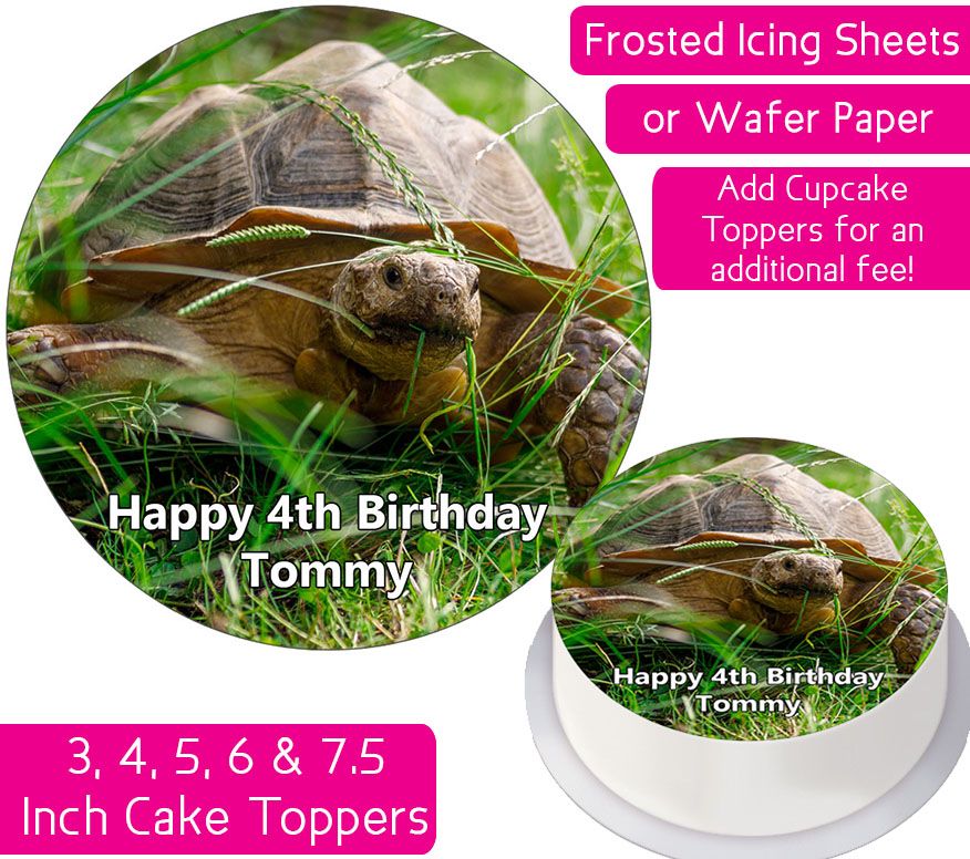 Tortoise Personalised Cake Topper