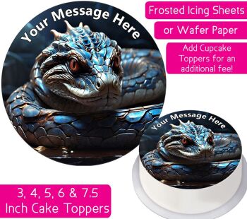 Snake Fantasy Personalised Cake Topper