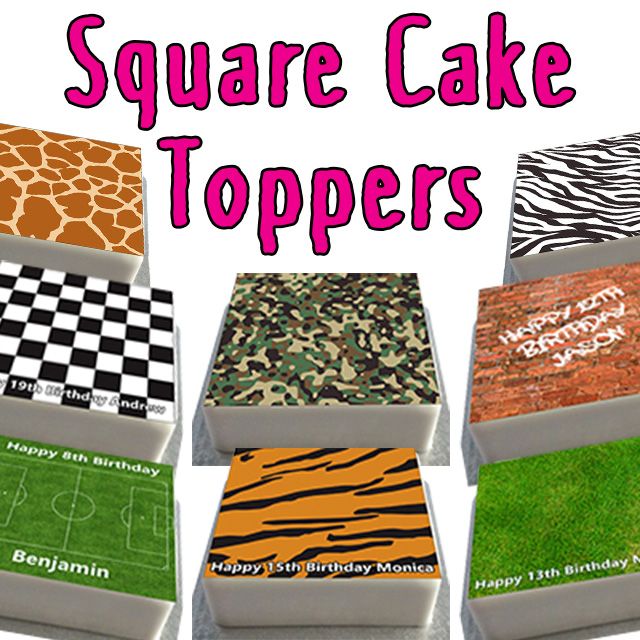 Square Cake Toppers Category