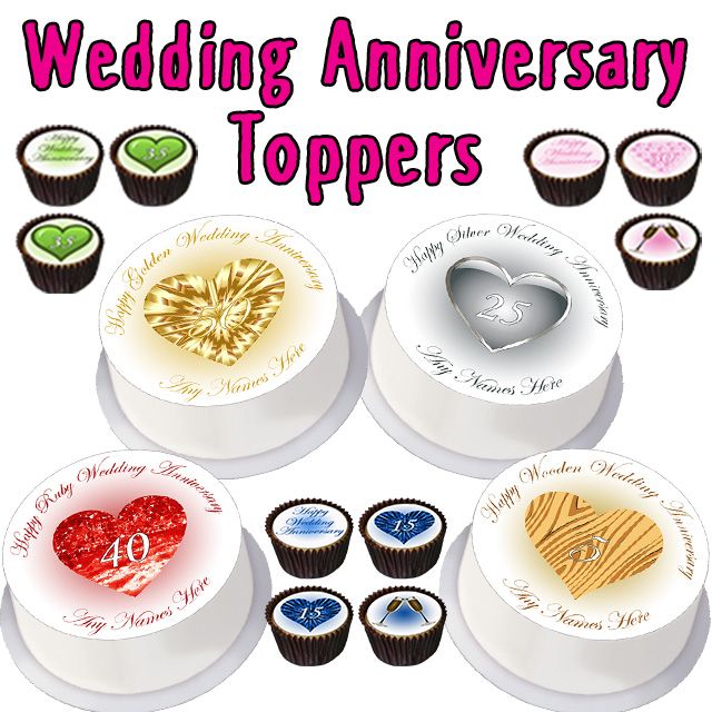 Wedding Anniversary Toppers