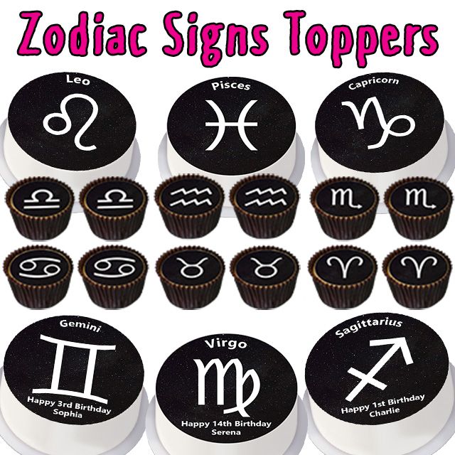Zodiac Signs Toppers