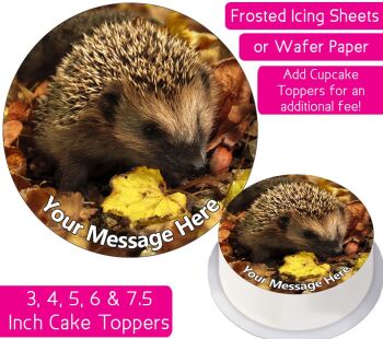 Hedgehog Personalised Cake Topper