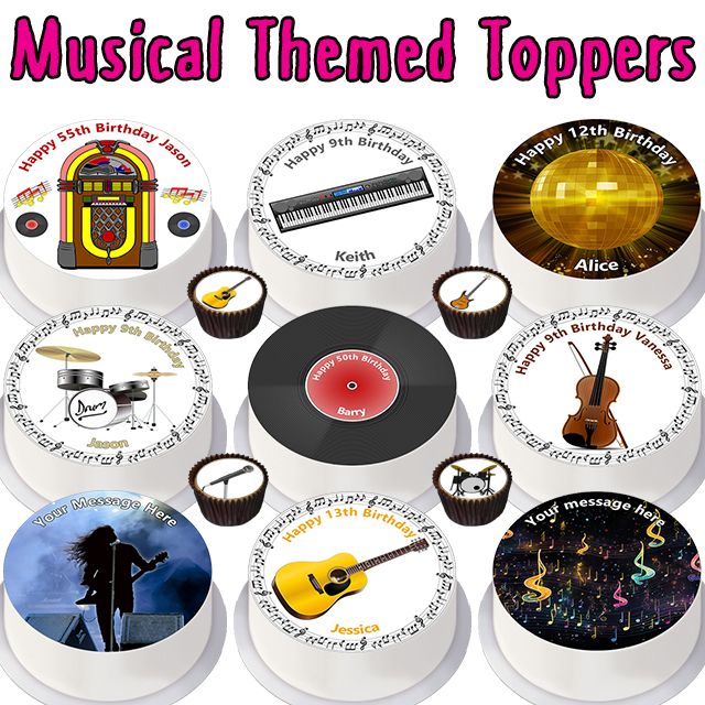 Musical Themed Toppers