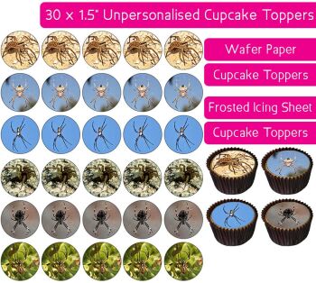Spider - 30 Cupcake Toppers