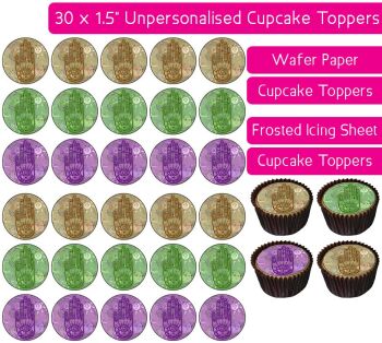 Tarot Hand Henna - 30 Cupcake Toppers