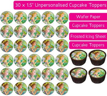 Princess and Frog - 30 Cupcake Toppers