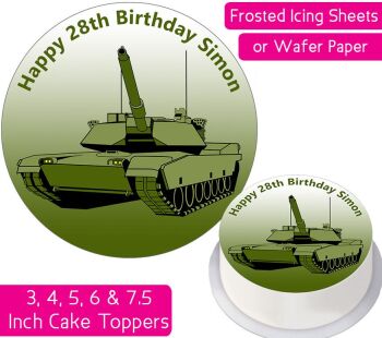 Army Tank Personalised Cake Topper
