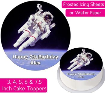 Astronaut Space Walk Personalised Cake Topper