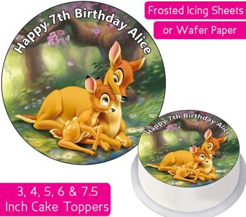 Bambi Personalised Cake Topper