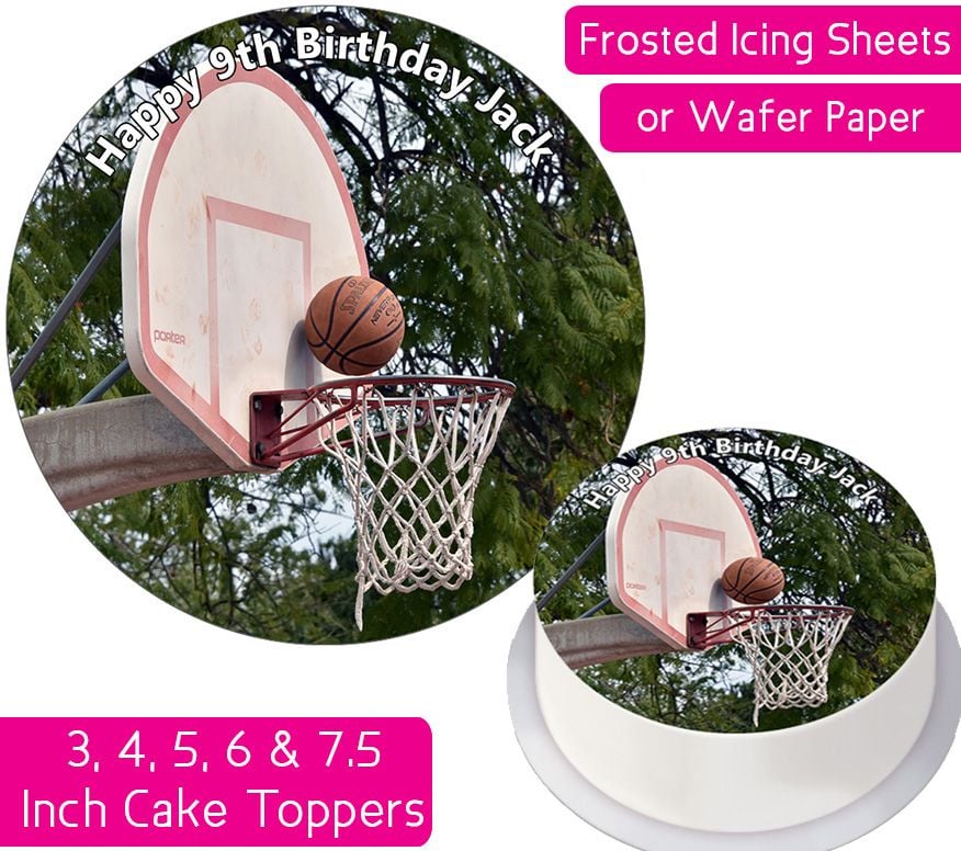 Basketball Personalised Cake Topper