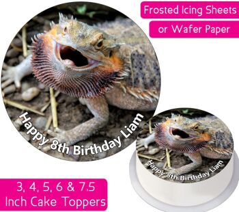 Bearded Dragon Personalised Cake Topper