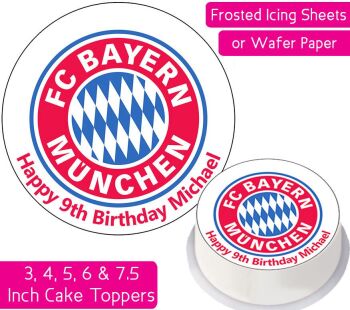 Bayern Munich Football Personalised Cake Topper