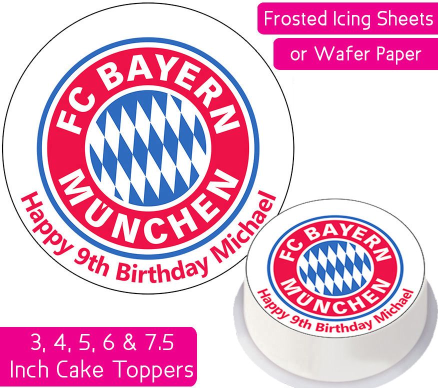 Bayern Munich Football Personalised Cake Topper