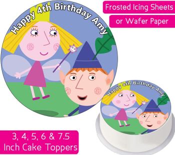 Ben and Holly's Little Kingdom Personalised Cake Topper