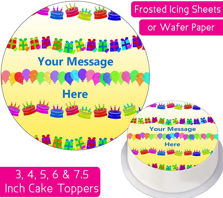 Birthday Decorations Personalised Cake Topper