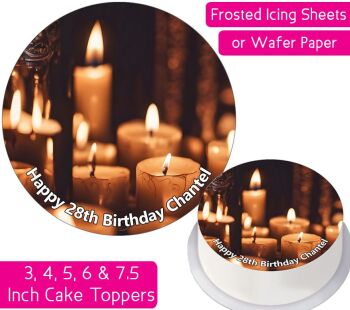 Candles Personalised Cake Topper