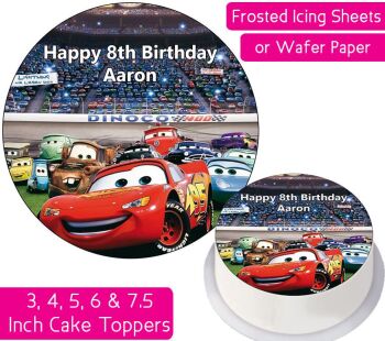 Cars Gang Personalised Cake Topper