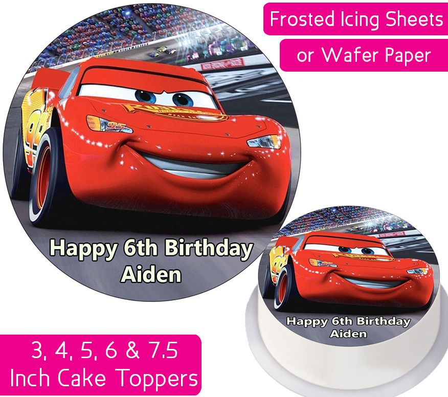Cars Solo Personalised Cake Topper