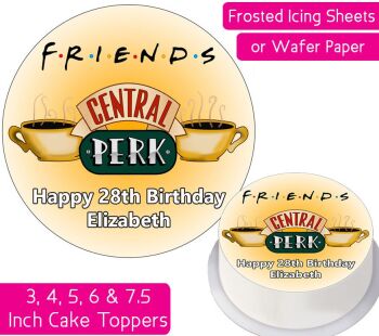 Central Perk Personalised Cake Topper