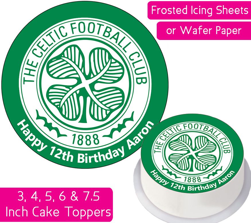 Celtic Football Personalised Cake Topper