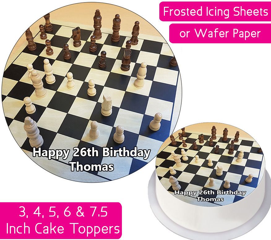 Chess Personalised Cake Topper