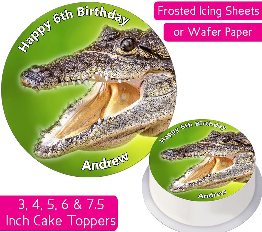 Crocodile Personalised Cake Topper