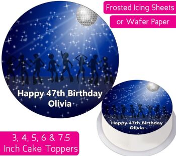 Disco Personalised Cake Topper