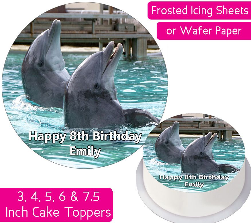 Dolphin Personalised Cake Topper