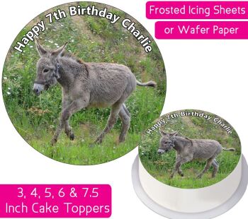 Donkey Trot Personalised Cake Topper