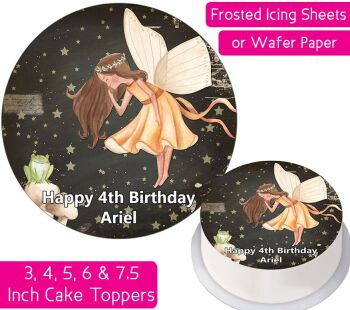 Fairy Frog Personalised Cake Topper